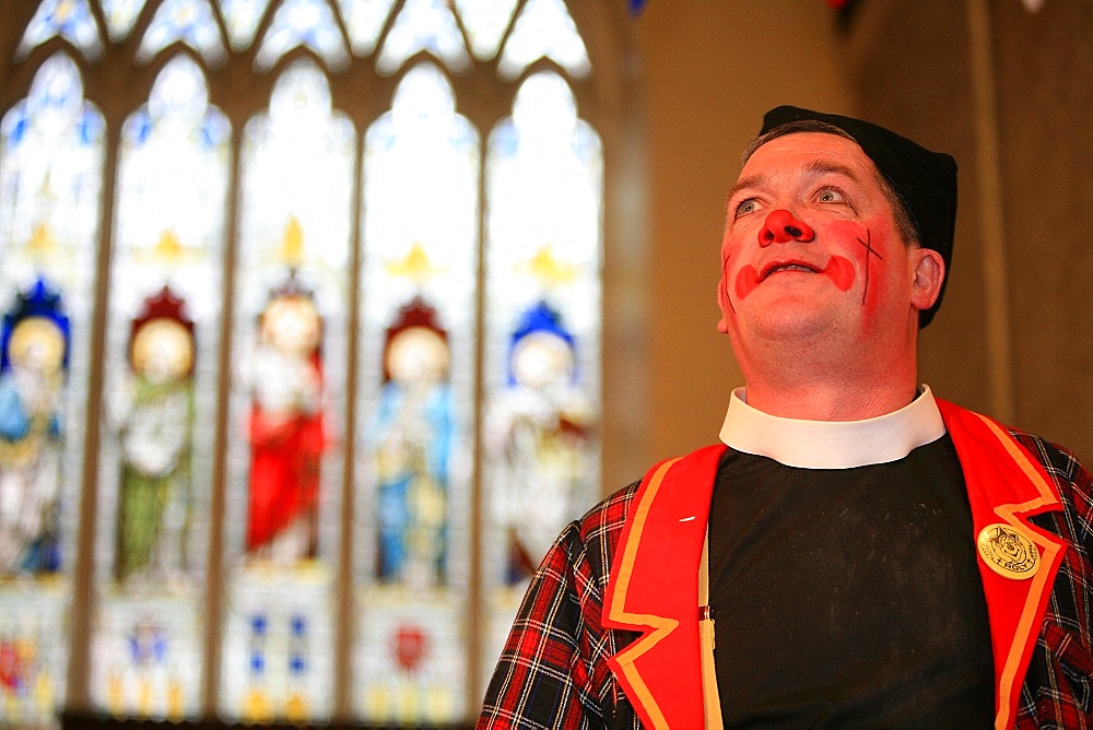 Annual Grimaldi clown service in London, England, United Kingdom, Europe