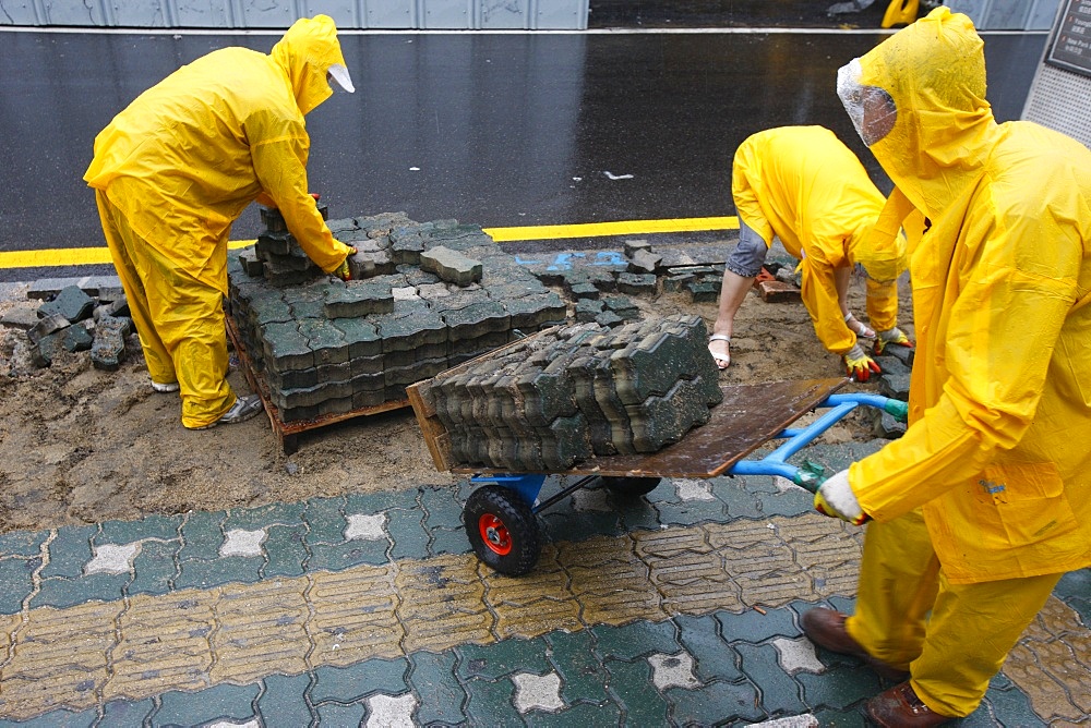 Building works, Seoul, South Korea, Asia