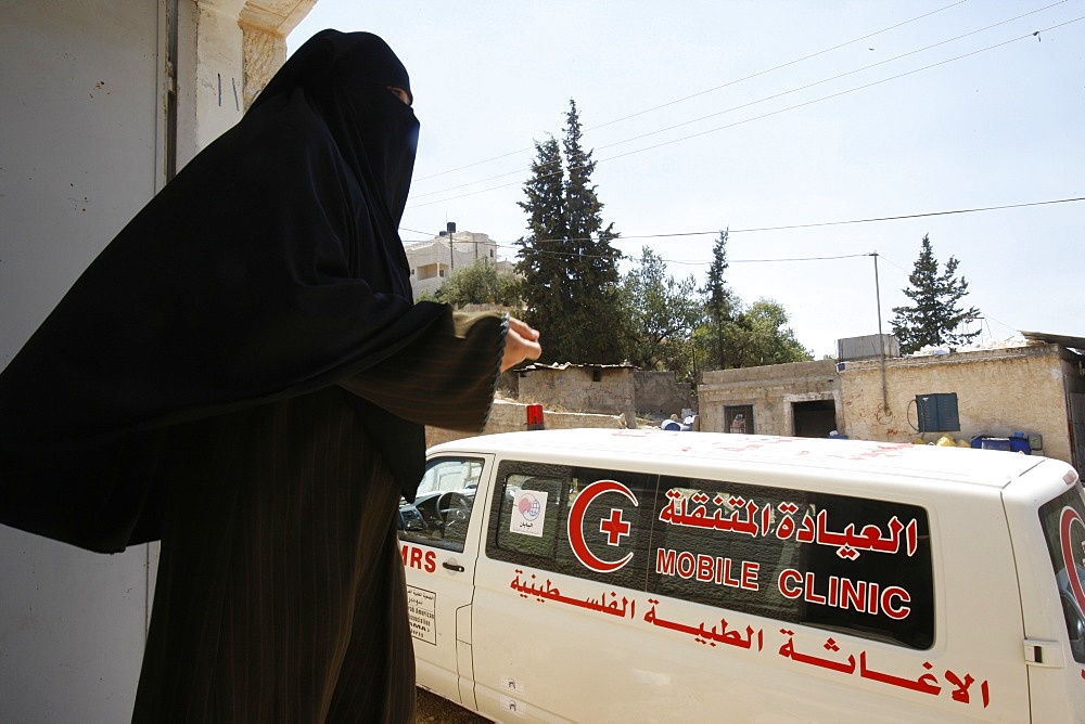 Physicians for Human Rights' mobile clinic in the West Bank, Souk Ba, Palestine National Authority, Middle East