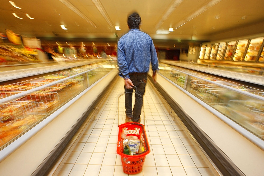 Supermarket, Levallois Perret, Ile de France, France, Europe