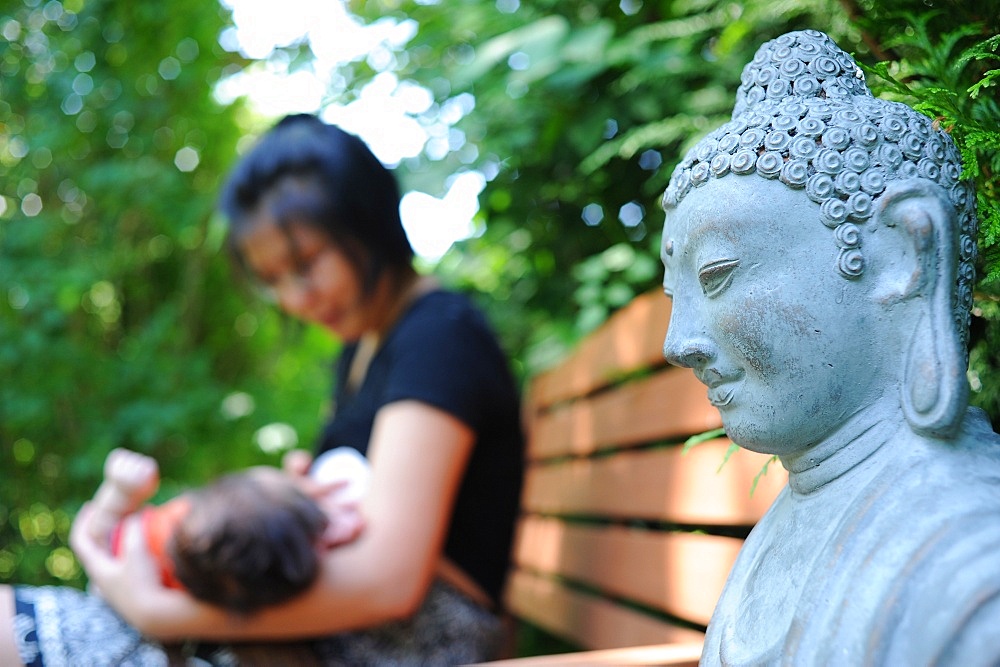 Buddhist mother, Paris, France, Europe