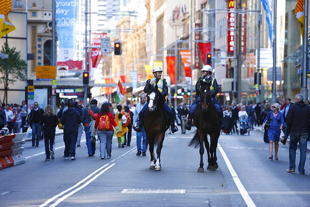 Mounted police, Sydney, New South Wales, Australia, Pacific