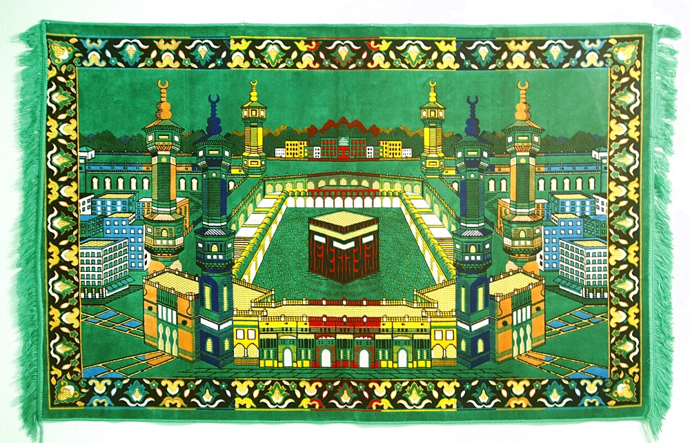 Ka'aba at Mecca on a prayer carpet, Tirana, Albania, Europe