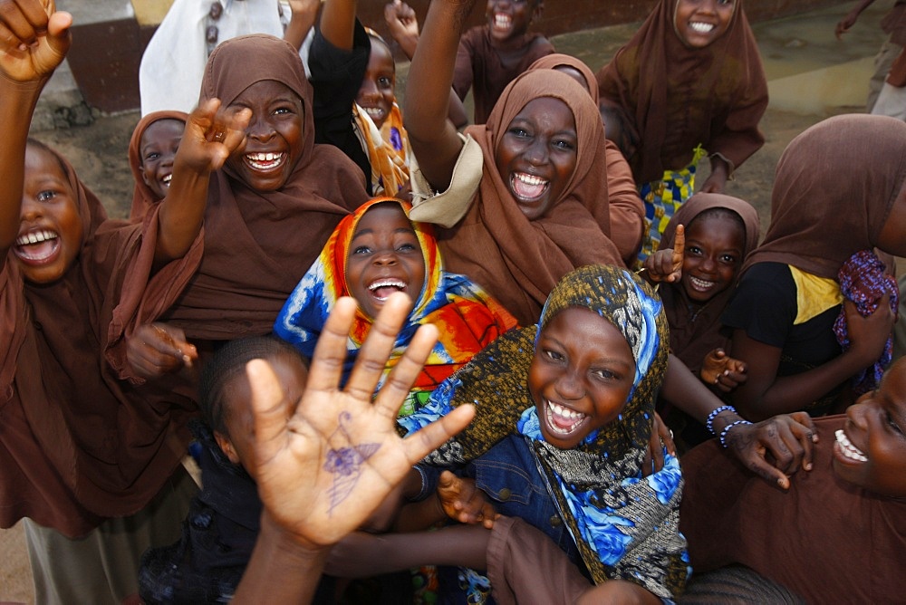 Muslim children, Lome, Togo, West Africa, Africa