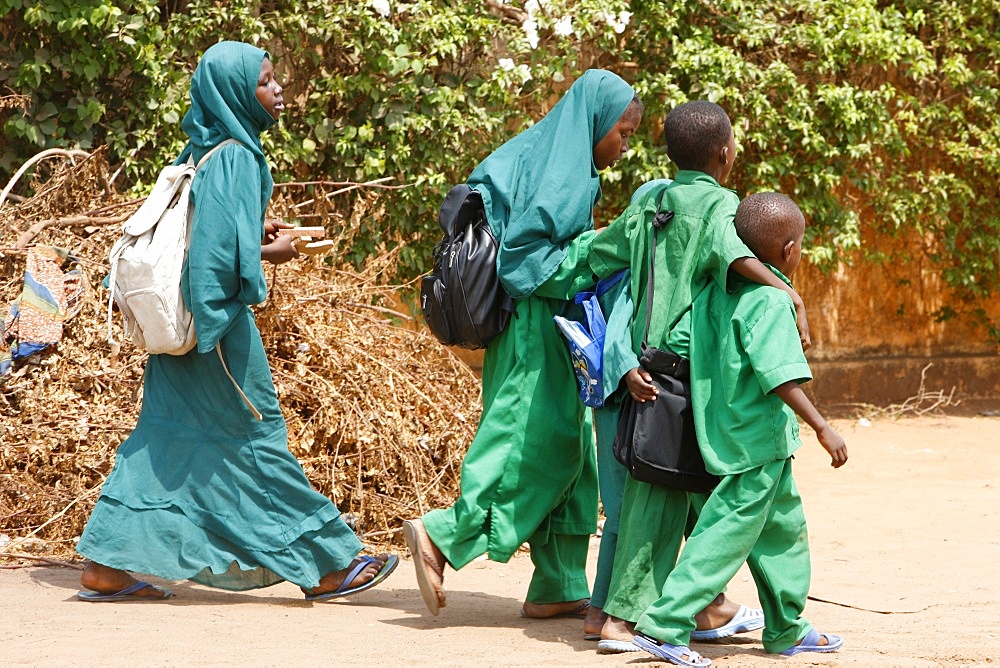 Muslim schoolchildren, Lome, Togo, West Africa, Africa