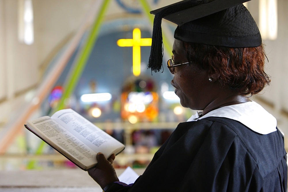 Presbyterian Evangelical church in Lome, Togo, West Africa, Africa