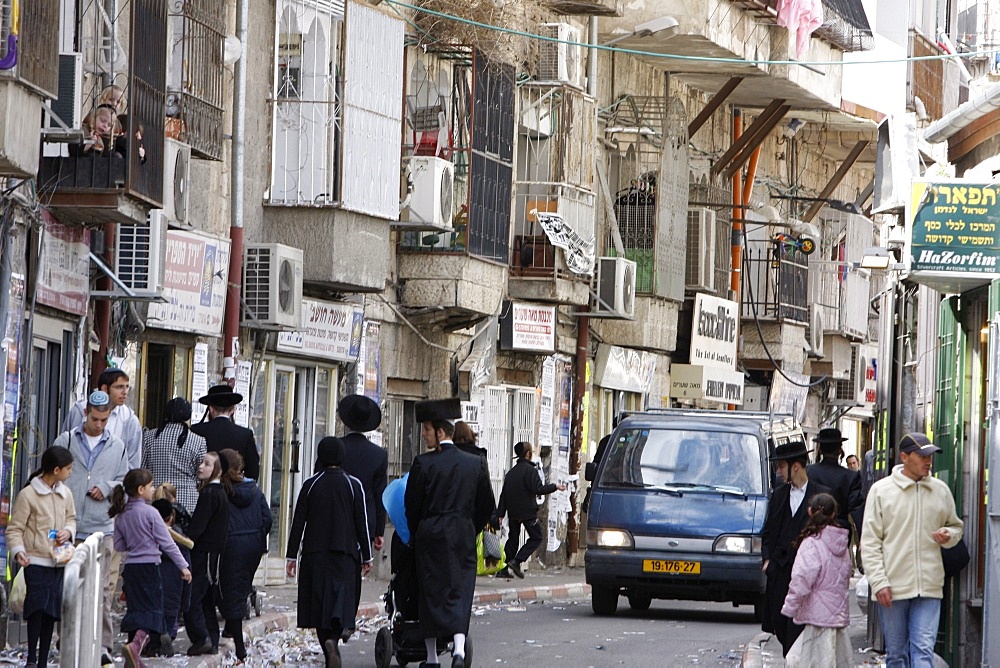 Mea Shearim, Jewish Orthodox district, Jerusalem, Israel, Middle East