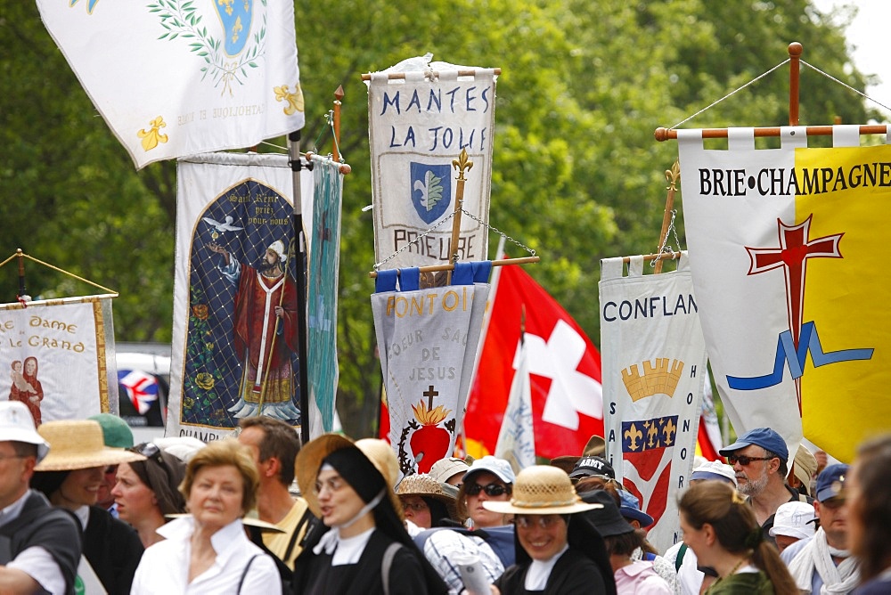 Traditional Catholic pilgrimage, Paris, France, Europe