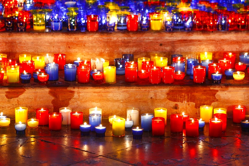 Light festival and feast of the Immaculate Conception, St. John's Cathedral, Lyon, Rhone, France, Europe