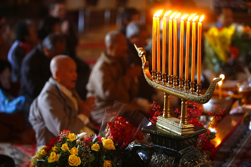 Vesak celebration at Vincennes Buddhist temple, Paris, France, Europe