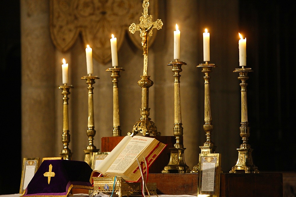 Traditionalist altar, Lyon, Rhone, France, Europe