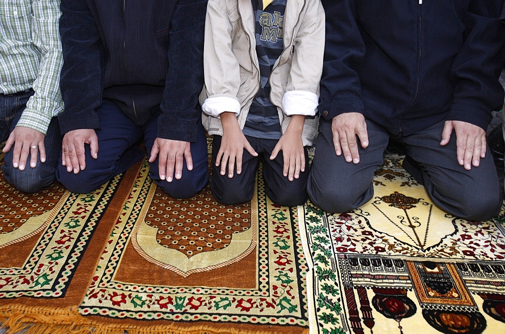 Eid prayer in Abu Gosh, Israel, Middle East