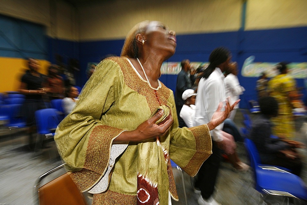 African Evangelical celebration, Neuilly sur Marne, Seine Saint Denis, France, Europe