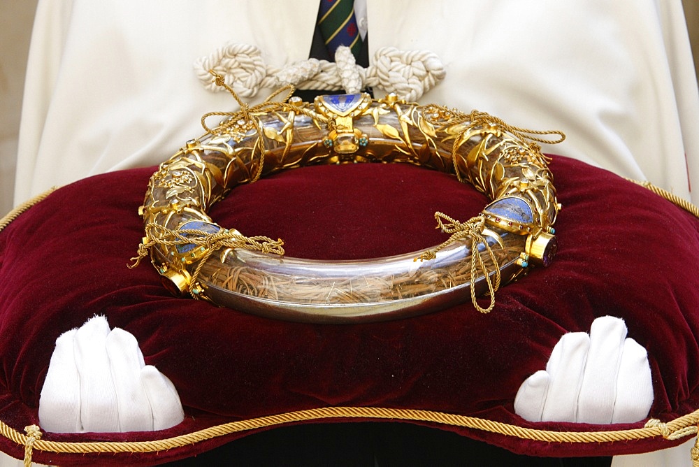 Crown of Thorns, Christ's Passion relics at Notre Dame cathedral, Paris, France, Europe