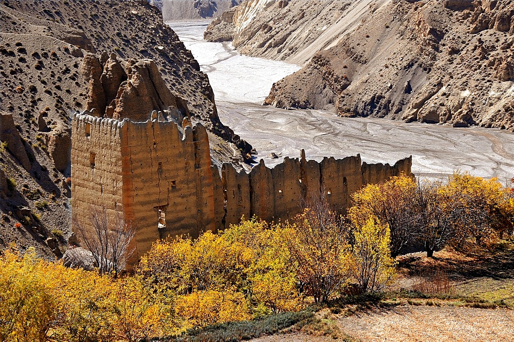 Tangbe monastery, Mustang, Nepal, Asia