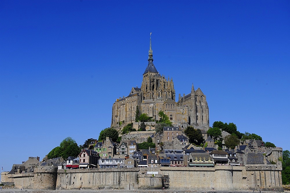 Abbey of Mont Saint-Michel, UNESCO World Heritage Site, Normandy, France, Europe