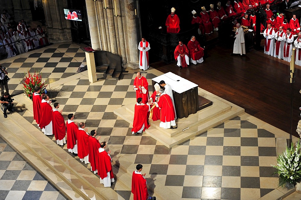 Priest Ordinations in Notre-Dame de Paris cathedral, Paris, France, Europe