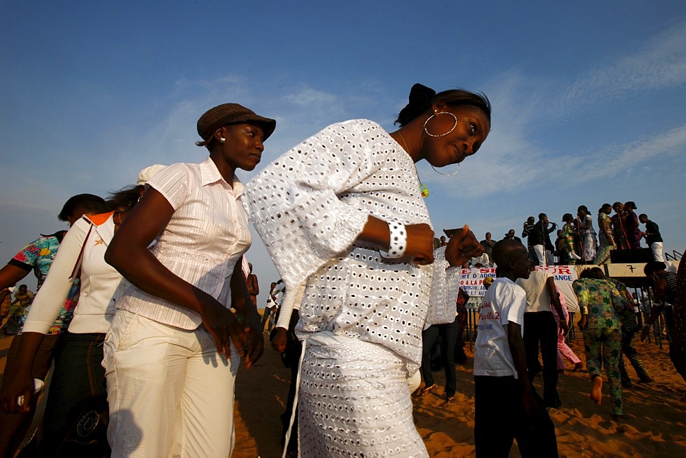 Evangelical gathering in Lome, Togo, West Africa, Africa