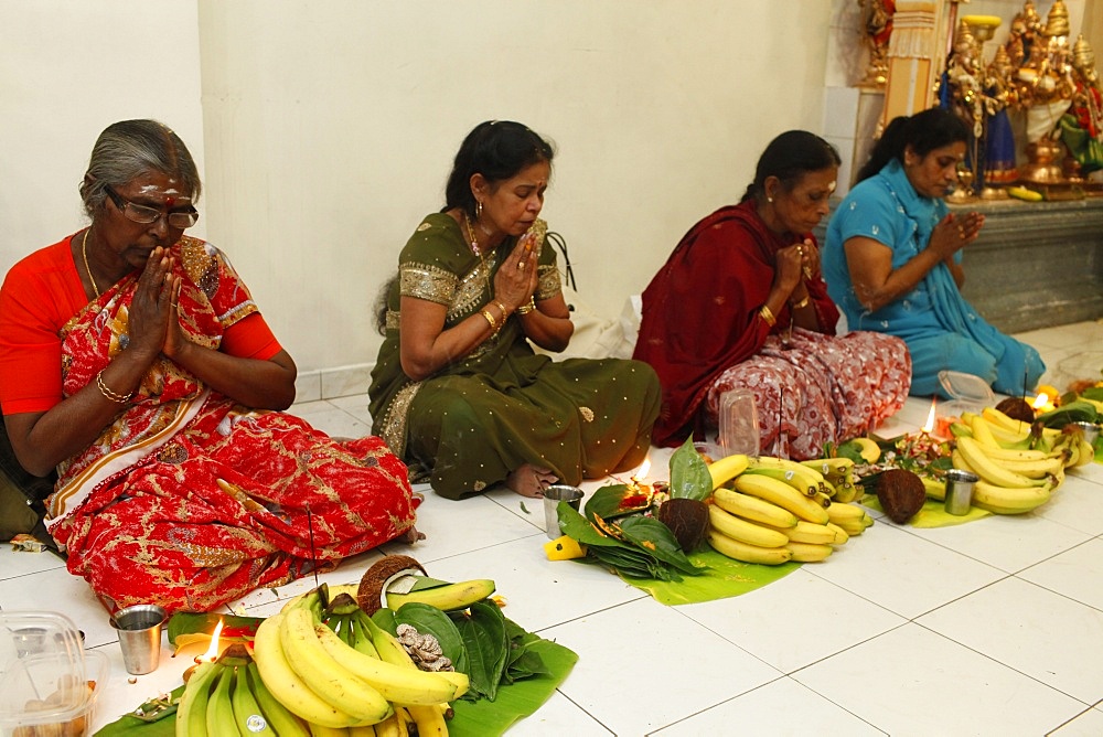 Diwali celebration in a Ganesh temple, Paris, France, Europe