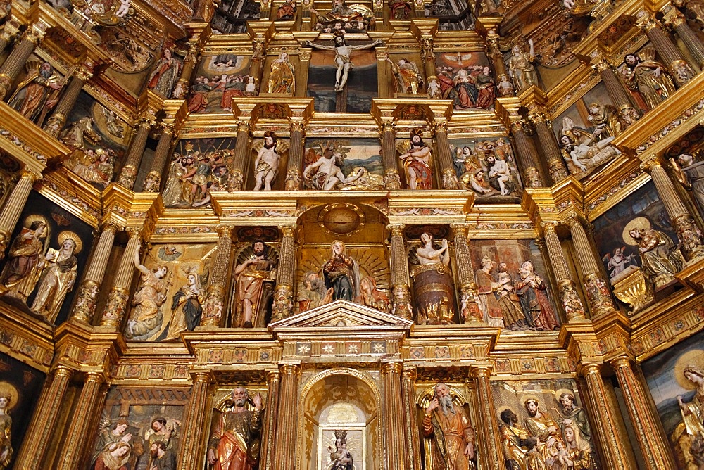 Church reredos, Real Monasterio de San Jeronimo, Granada, Andalucia, Spain, Europe