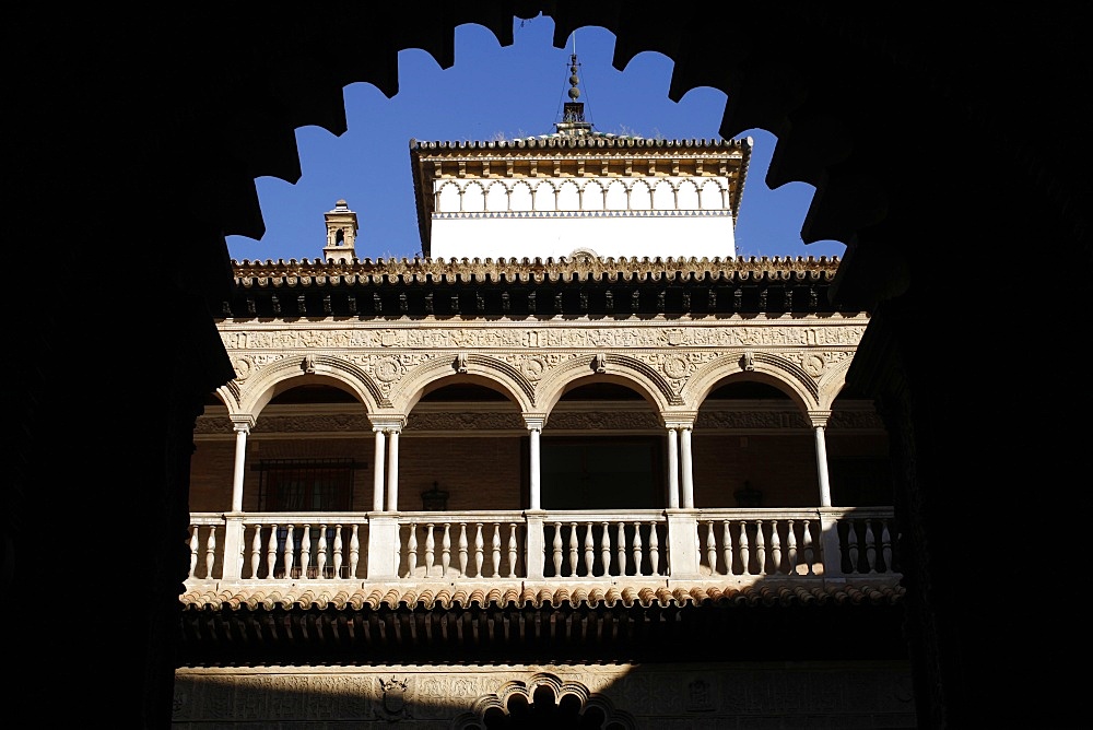 Patio de las Doncellas, Real Alcazar, UNESCO World Heritage Site, Seville, Andalucia, Spain, Europe