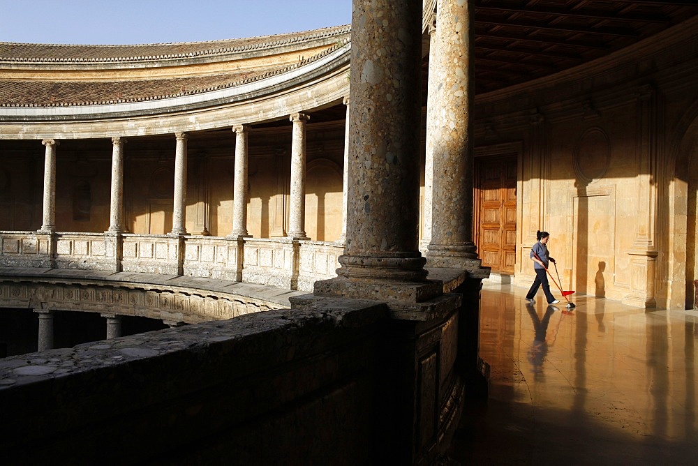 Charles V 's Palace in the Alhambra, UNESCO World Heritage Site, Granada, Andalucia, Spain, Europe