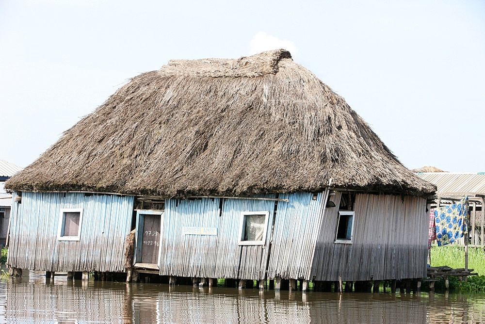 Ganvie lake village on Nokoue Lake, Benin, West Africa, Africa