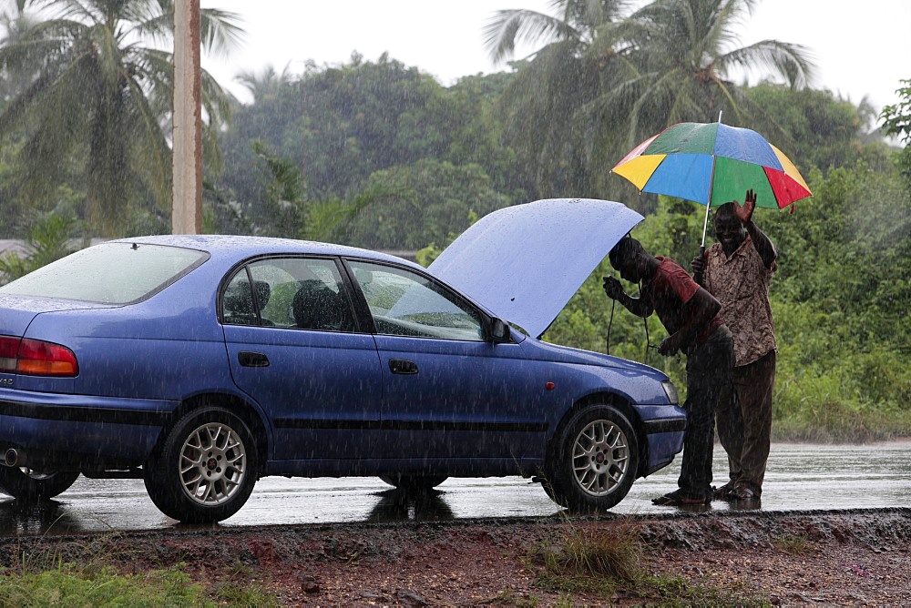 Breakdown, Ouidah, Benin, West Africa, Africa