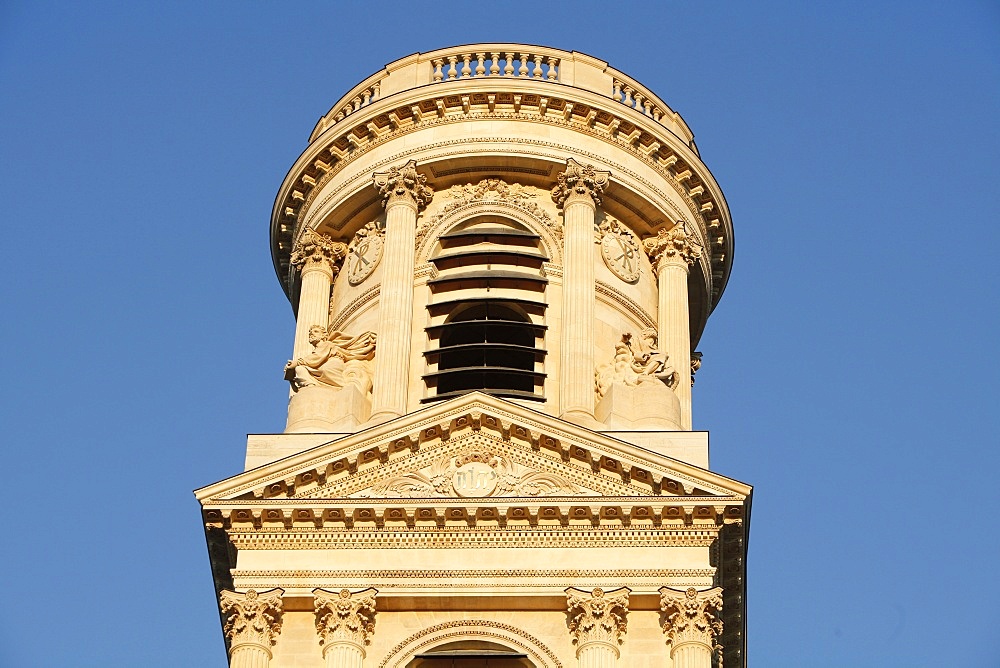 St. Sulpice basilica spire, Paris, France, Europe