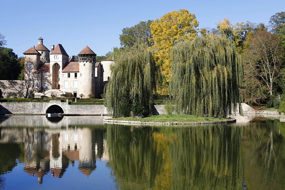 Sercy castle, dating from the 15th century, Sercy, Saone-et-Loire, Burgundy, France, Europe