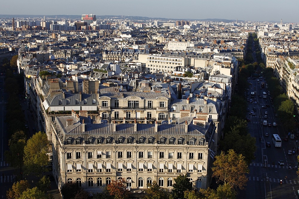 Aerial view of Paris, France, Europe