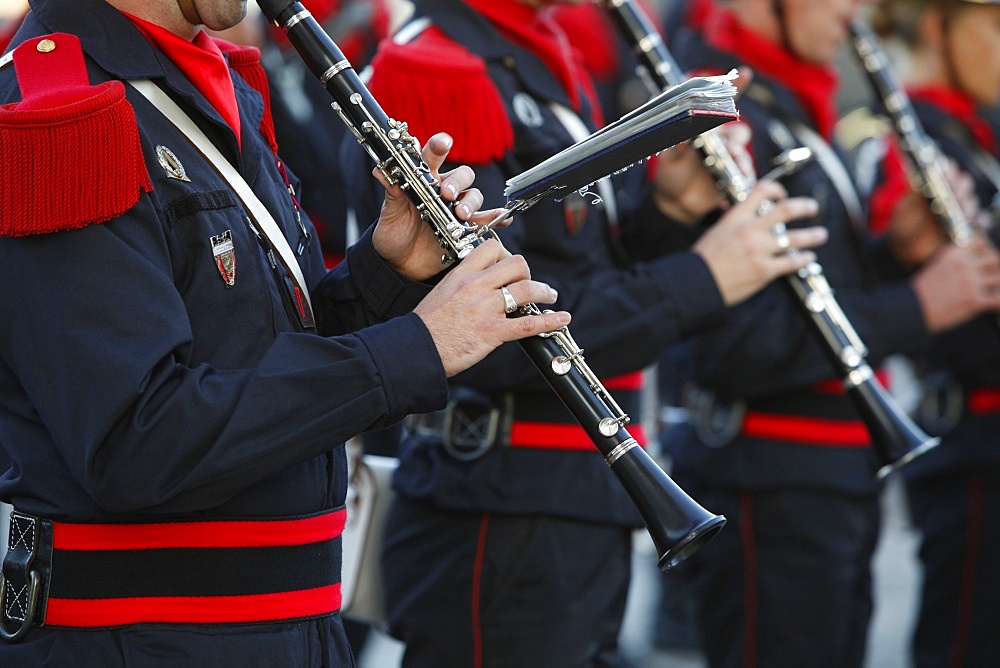 Firemen's band, Paris, France, Europe