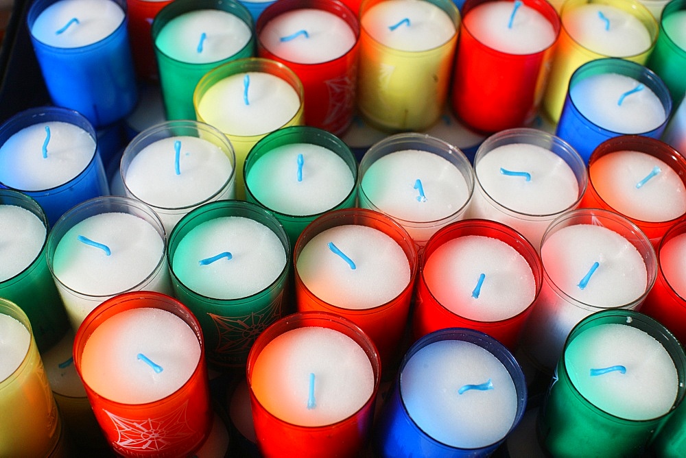 Church candles, Paris, France, Europe