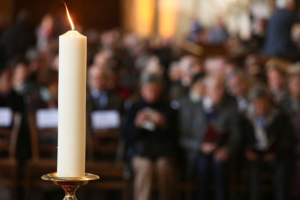 Mass in Saint-Eustache church, Paris, France, Europe