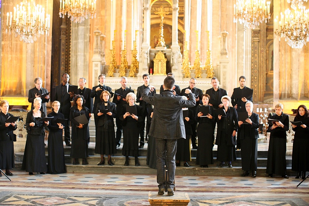 Choir in Saint-Eustache church, Paris, France, Europe