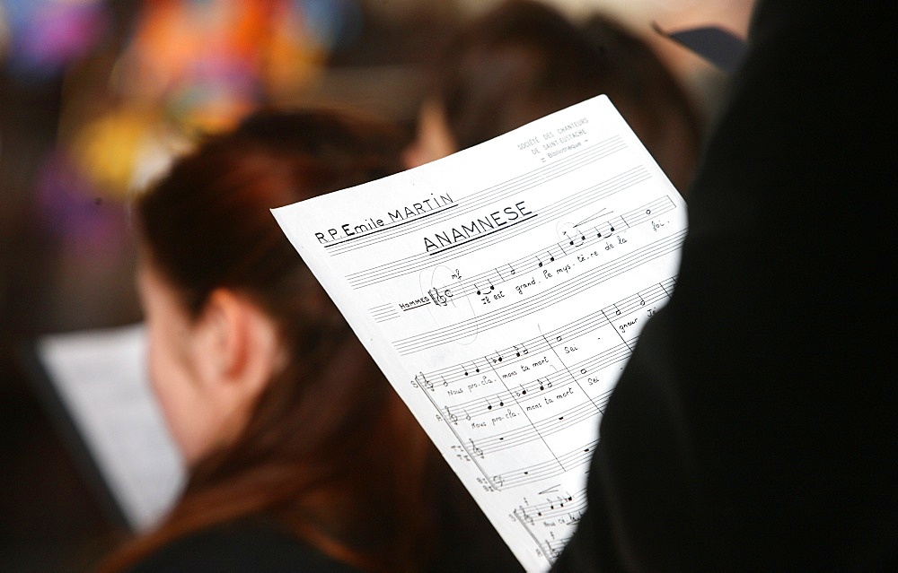 Choir in Saint-Eustache church, Paris, France, Europe