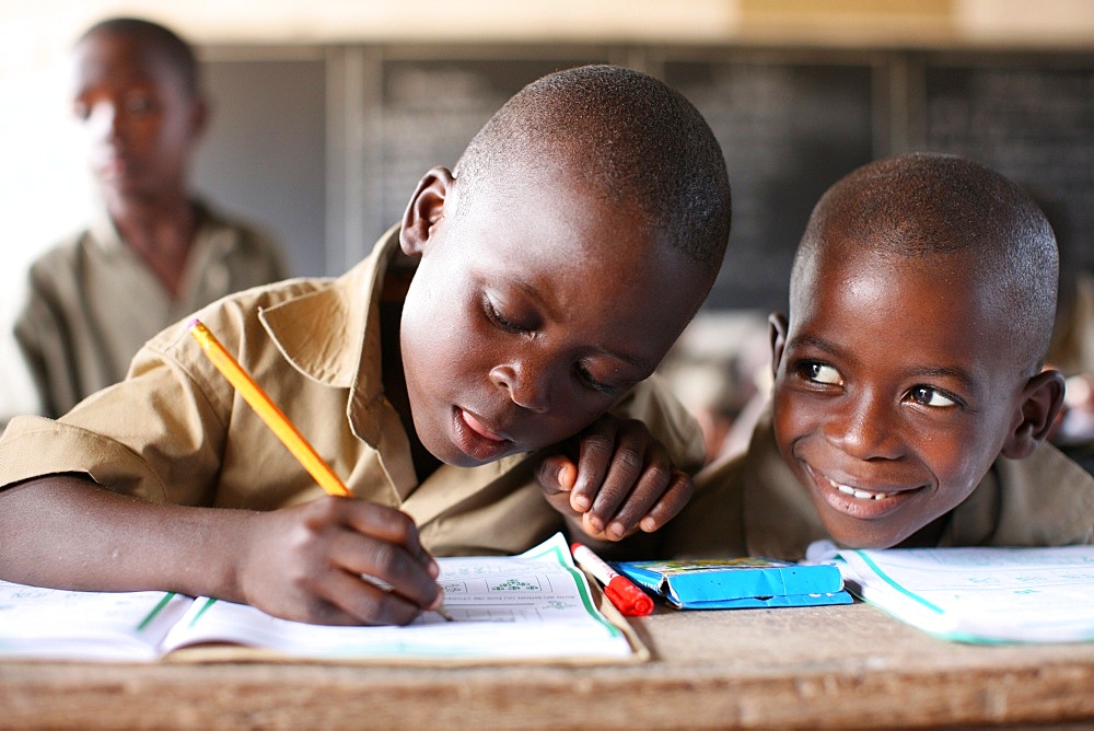 Primary school in Africa, Lome, Togo, West Africa, Africa