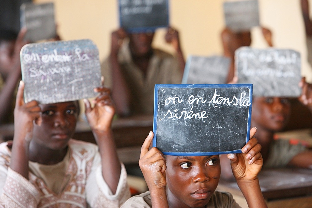 Primary school in Africa, Lome, Togo, West Africa, Africa