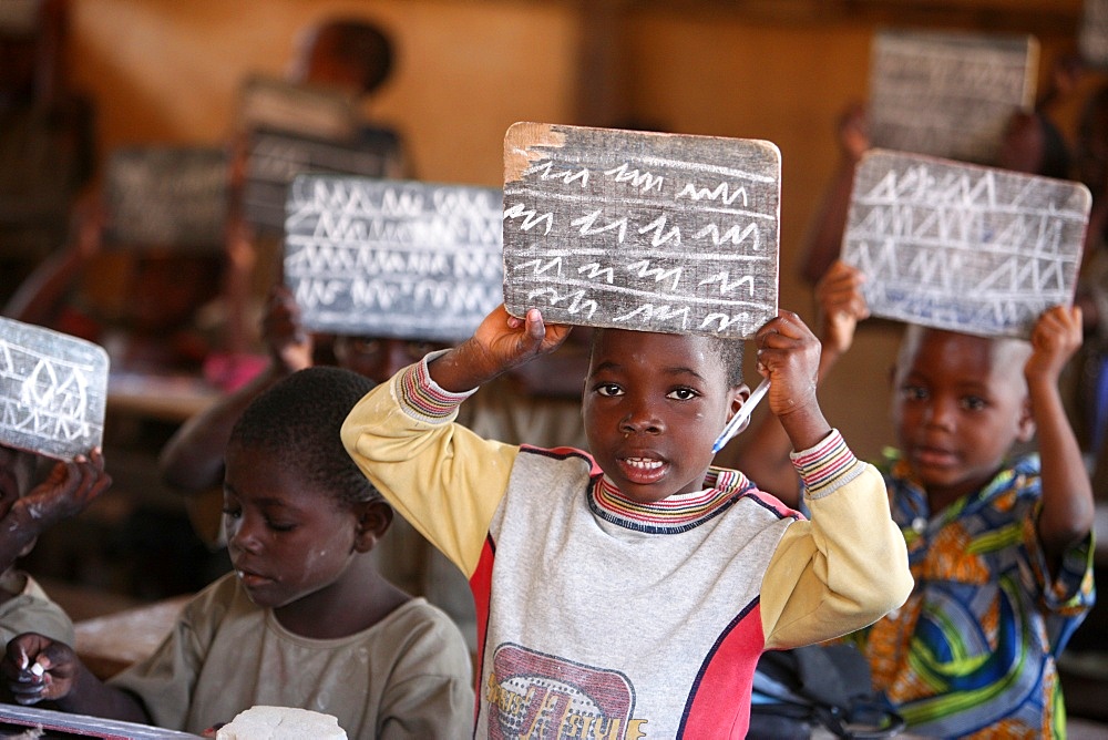 Primary school in Africa, Lome, Togo, West Africa, Africa