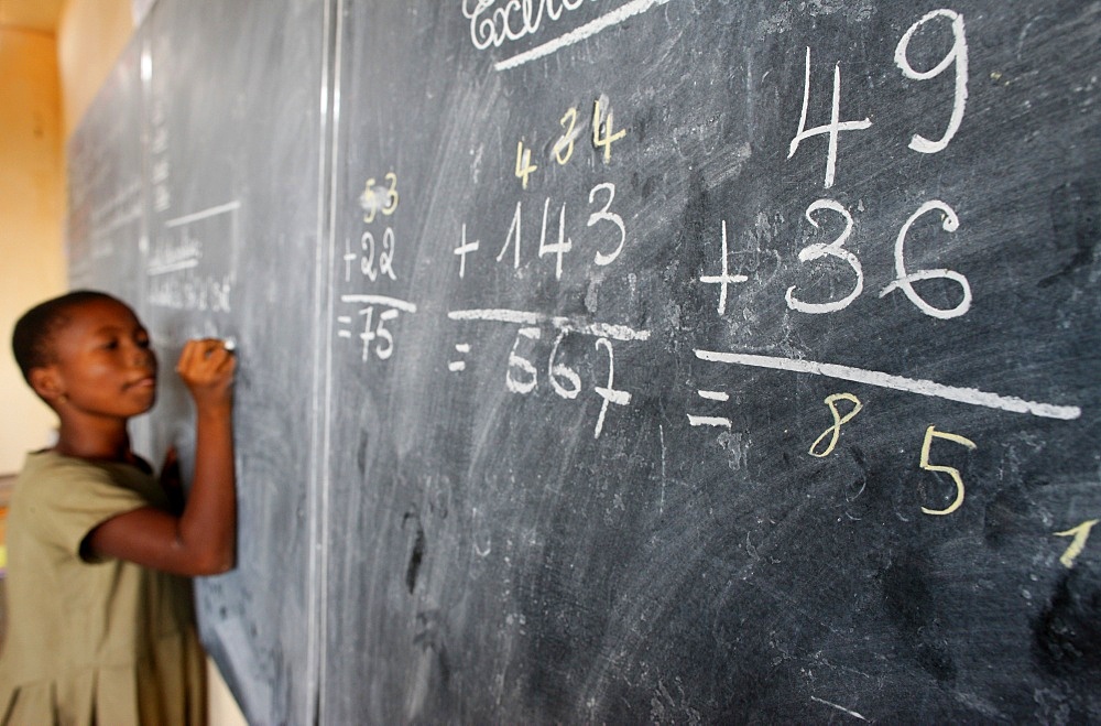 Primary school in Africa, Lome, Togo, West Africa, Africa