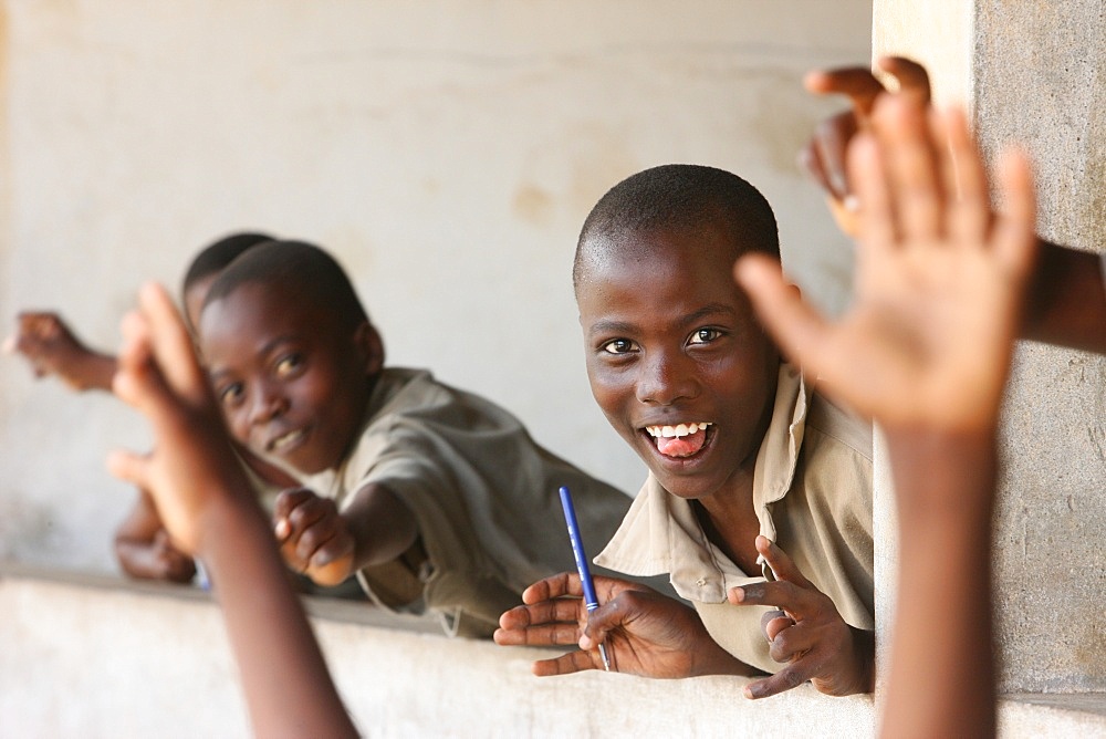 Primary school in Africa, Lome, Togo, West Africa, Africa