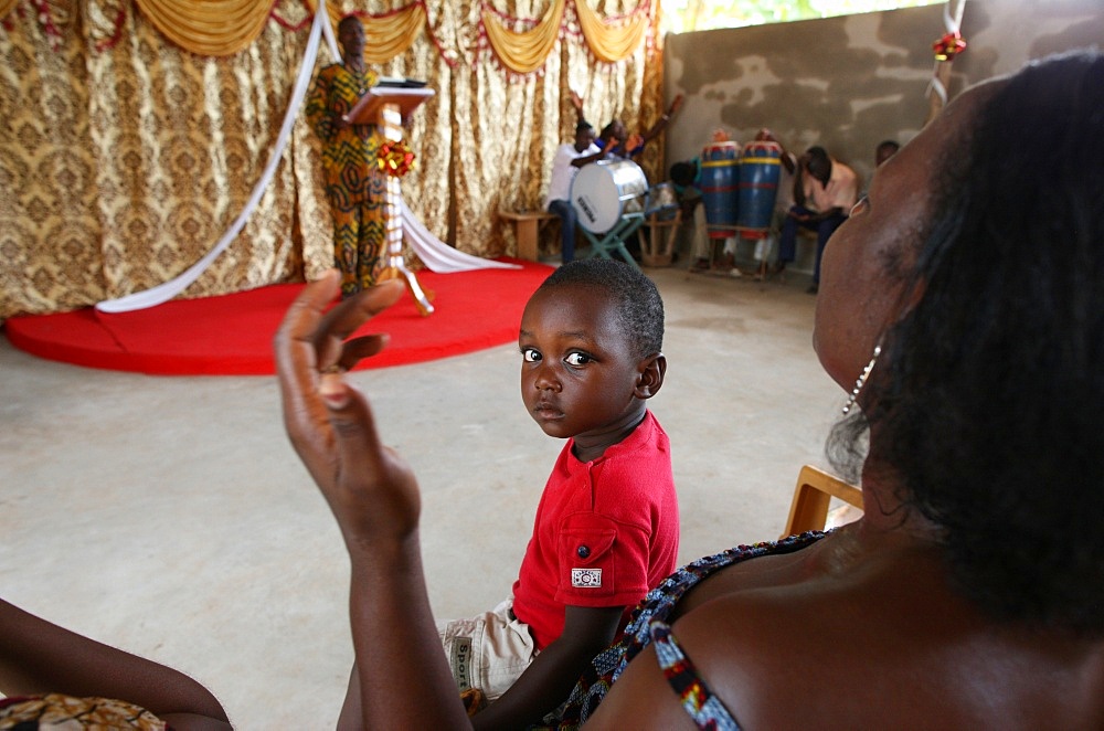 Evangelical church, Lome, Togo, West Africa, Africa