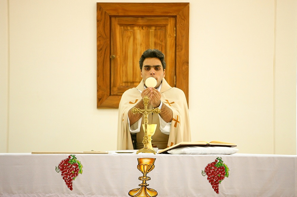 Sunday Mass in Maronite church, Lome, Togo, West Africa, Africa