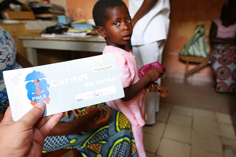 Medical consultation, medical center for HIV positive patients, Lome, Togo, West Africa, Africa