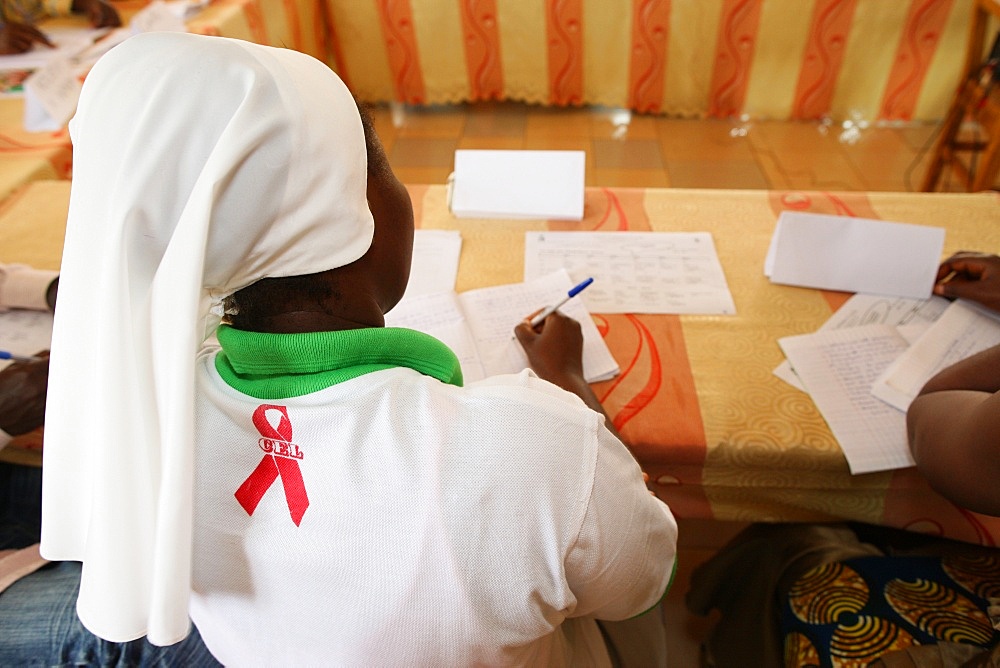 AIDS prevention workshop, Lome, Togo, West Africa, Africa