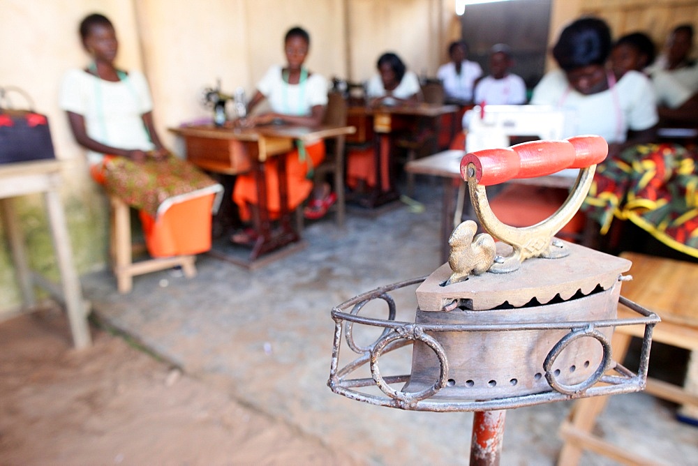 Tailoring workshop, Lome, Togo, West Africa, Africa