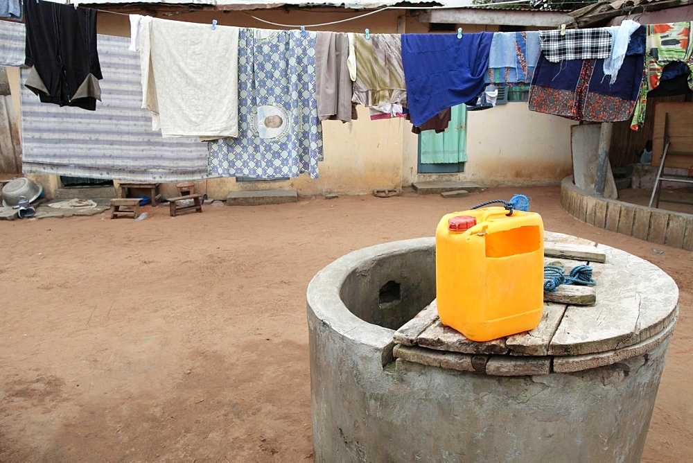 Water well in Africa, Lome, Togo, West Africa, Africa