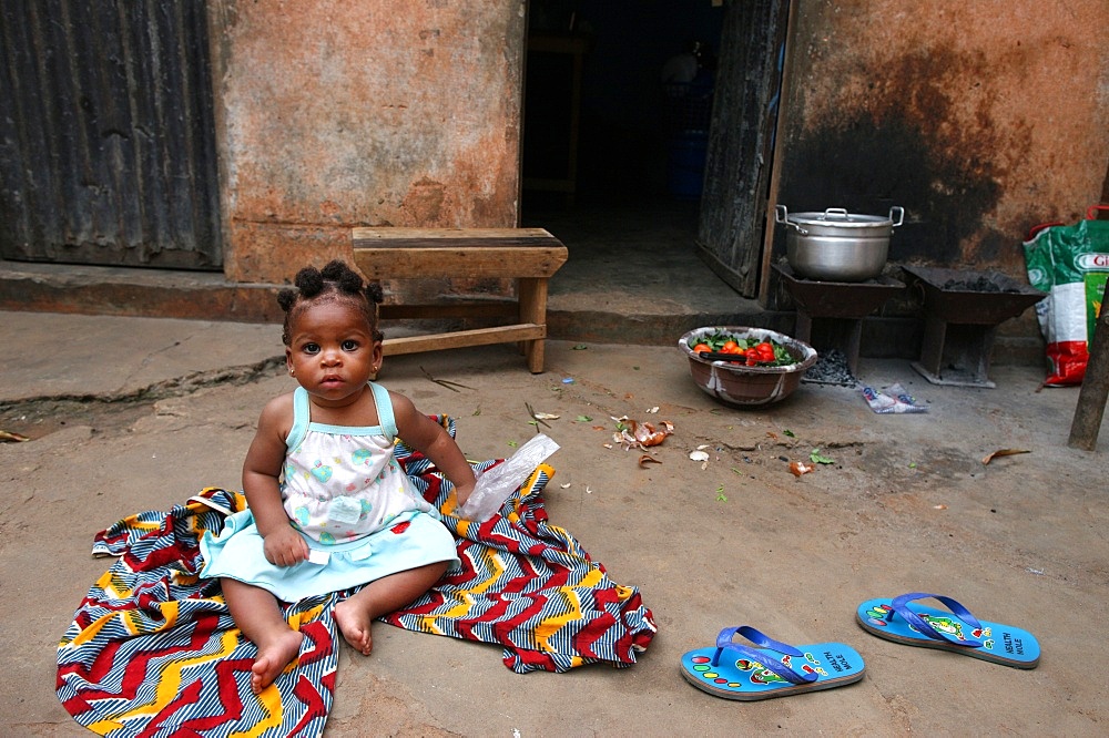 African child, Lome, Togo, West Africa, Africa