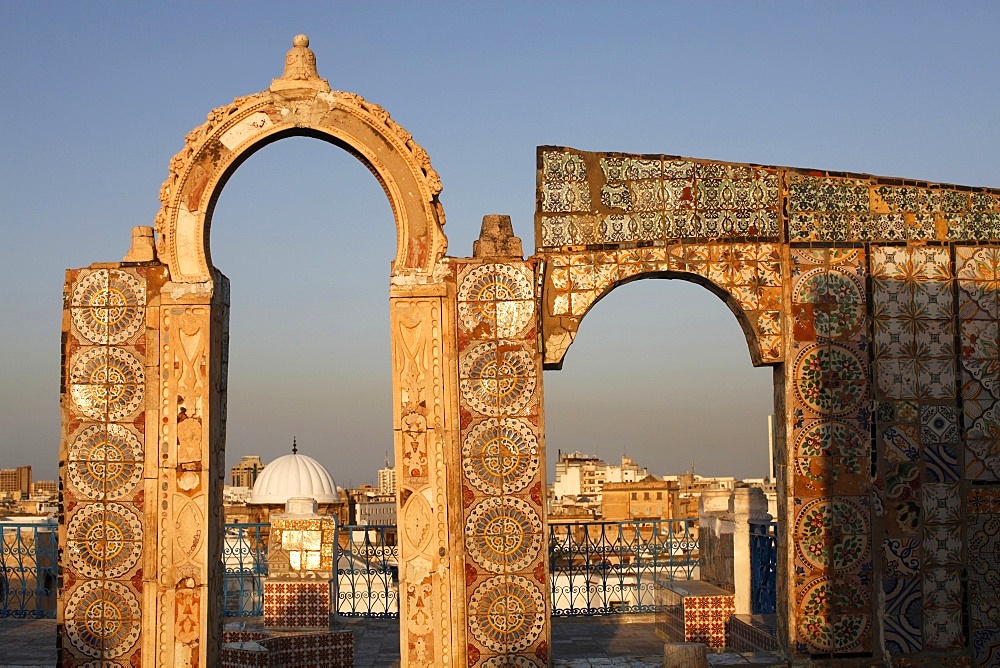 Tunis city seen from a Medina rooftop, Tunis, Tunisia, North Africa, Africa