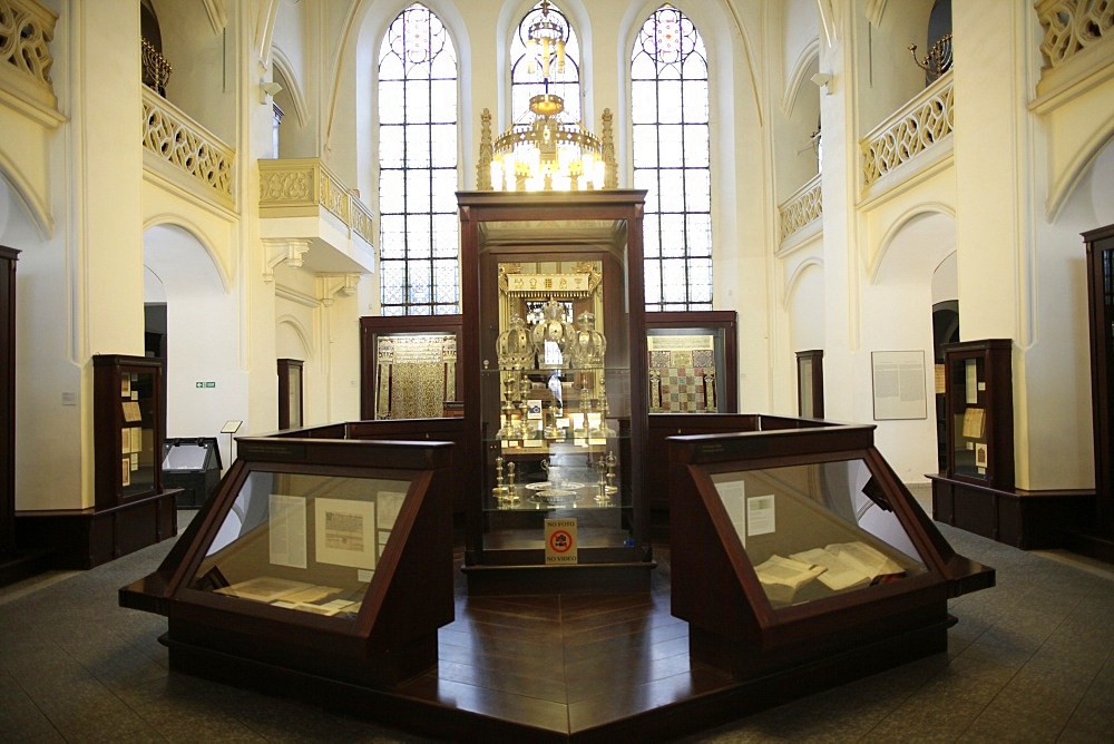 The Maisel Synagogue is currently used by the Jewish Museum as an exhibition venue and depository, Prague, Czech Republic, Europe